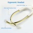 thumbnail image 3 of Scian Professional double-sided stethoscope with ear tips for use by clinical students, doctors, and nurses White, 3 of 7