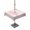 Pink, variant on Outdoor Table Cloth with Umbrella Hole and Zipper, Teal Grey Coral Coastal Waterproof Round Tablecloth 54 Inch, Summer Beach Seaside Nautical Washable Table Cover for Outside Party Patio Picnic