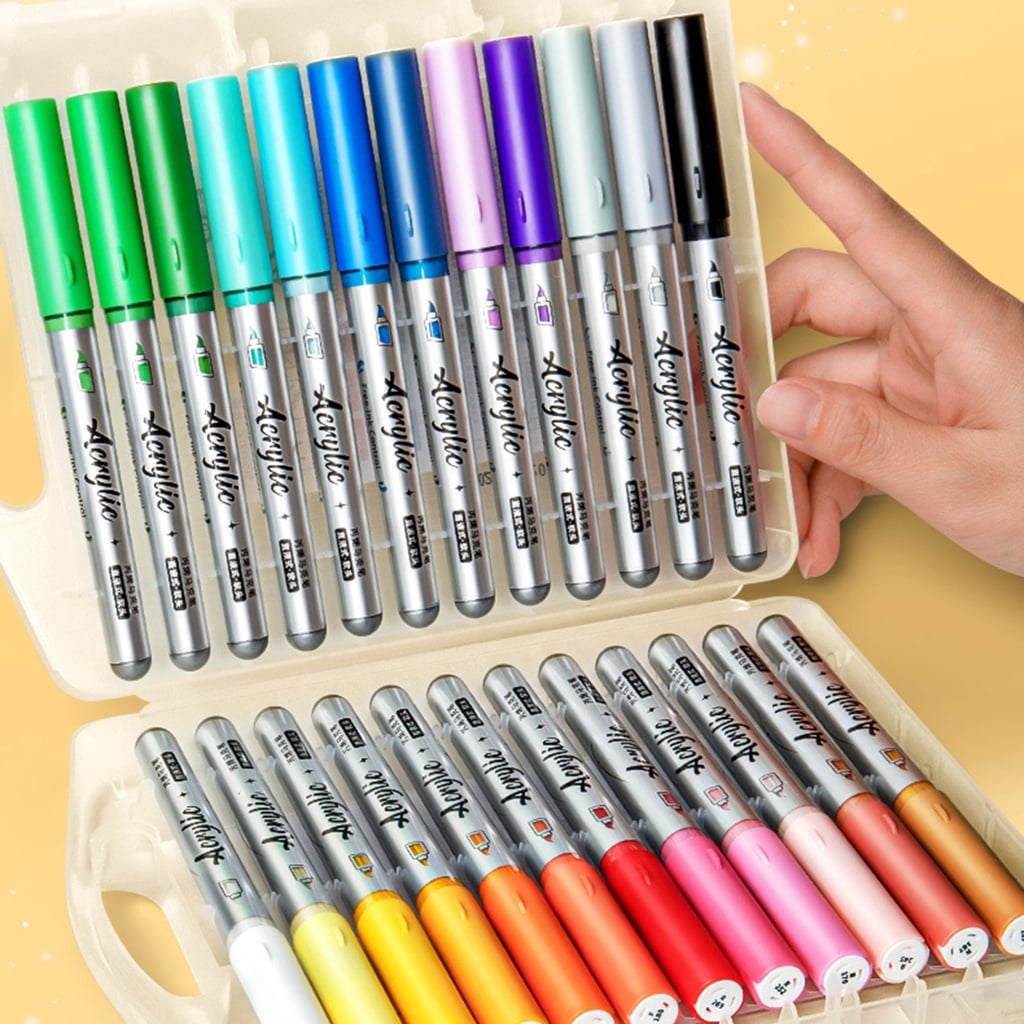 Jesscasday Acrylic Marker for Drawing on Paper Stone Rock Canvas Wood Glass Cardmaking