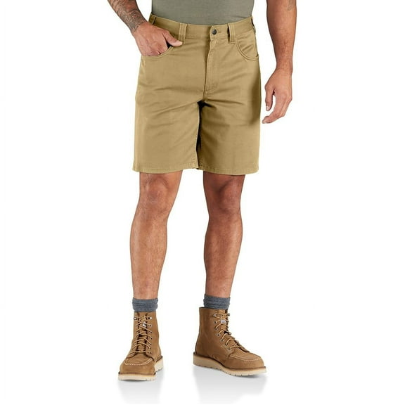 Carhartt Men's 106280 Force Relaxed Fit Short - 9 Inch - 34 - Golden Sand