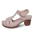 thumbnail image 2 of MKLEKYY Sandalias de Plataforma para Mujer, Cómodas Sandalias Casuales Con Tiras Anchas, Transpirables, Con Punta Abierta, para Caminar En La Playa, Verano, Primavera y Otoño., 2 of 4