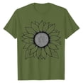 thumbnail image 3 of NAMTYQX Graphic Tees for Women Trendy Plus Size Relaxed Fit Bedruckt Crew Neck Stretch Airoft Print Short Sleeve Trendy Summer Tops for Women 2025 Army Green Size 3XL, 3 of 5