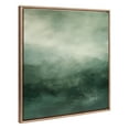 thumbnail image 4 of Kate and Laurel Sylvie Beaded Tonal Abstract Comforting Sage Emerald Forest Green Landscape Vintage Framed Canvas Wall Art by The Creative Bunch Studio, 30x30 Gold, Modern Abstract Landscape Art, 4 of 7