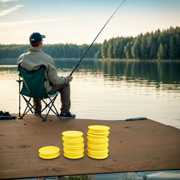 10Pcs/Pack Fishing Rig Winders Line Leader Winder Eva Spooler Plate Hook Storage Foam Bobbin For Carp Fishing Accessories Green