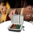thumbnail image 3 of Graflsoa Durable Guitar Pick Holder with 15 Random Color Picks (0.75mm) - Black Canvas & EVA Material, Compact & Shockproof Design for Easy Storage MX0315D, 3 of 6