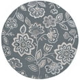 thumbnail image 3 of Madison Transitional 8' Round Gray and Cream Polypropylene Indoor Area Rug, 3 of 8