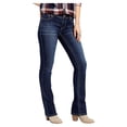 thumbnail image 6 of Jack David Womens Basic Bootcut/Straight Denim Stretch Jeans Pants (WG0005), 6 of 7