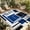 Blue, variant on Red Black Geometric Outdoor Rug for Patio/Deck/Porch, Non-Slip Large Area Rug 3 x 5 Ft, Contemporary Gray Abstract Stripes Indoor Outdoor Rugs Washable Area Rugs, Reversible Camping Rug Carpet Runner