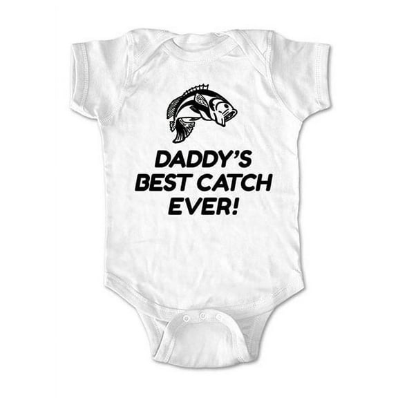 Daddy's Best Catch Ever! - wallsparks cute & funny Brand - baby one piece bodysuit - Great baby shower gift!