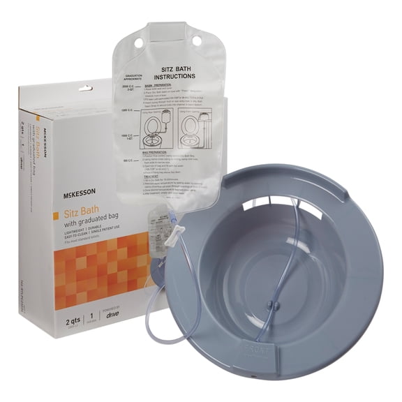 McKesson Sitz Bath for Hemorrhoids, Post-Childbirth - Plastic, 2000 mL Bag, 1 Ct