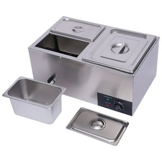  Commercial Food Warmers,AGKTER,Soup Warmers with Hinged Lid,  Stainless Steel Insert Pot, Temperature Control - 10.5 Quarts, Ideal for  Restaurants and Large Families (Cast Iron): Industrial & Scientific