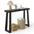 thumbnail image 1 of Costway 43-Inch Console Table, Narrow Long Rubberwood Table Behind the Couch for Hallway Black, 1 of 10