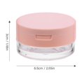 thumbnail image 5 of KAKOWELY 2Pcs Empty Plastic Loose Powder Compact Container Reusable Makeup Powder Boxes,2.56"X2.56"X1.18", 5 of 5