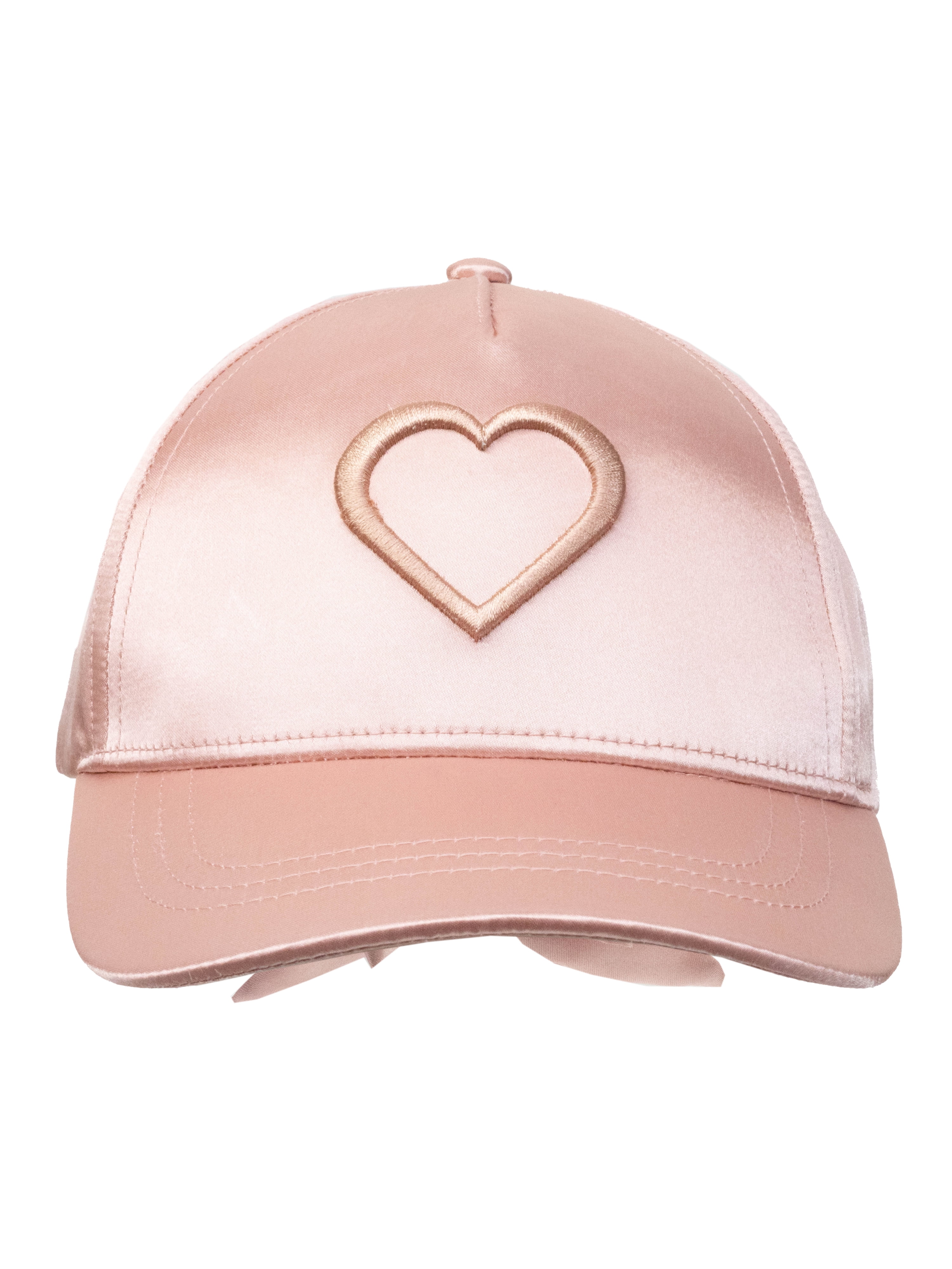 Wonder Nation Girls Satin Heart Baseball Hat One Size Fits Most