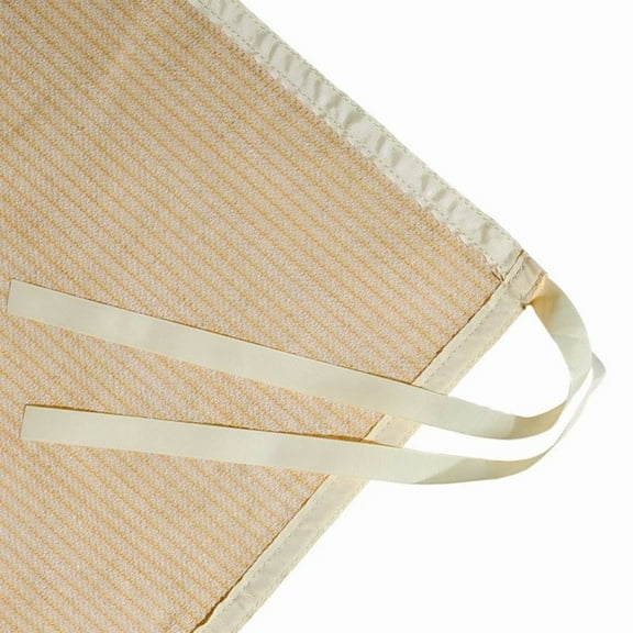 Shatex Shade Panel Block 90% of UV Rays with Ready-tie up Ribbon for Pergola Gazebo Porch 10' x 10', Wheat