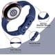 thumbnail image 3 of Compatible con Galaxy Watch 4 Band/Classic 42mm 46mm/Samsung Active 2 Watch Bands 40mm 44mm, 20mm Correa de repuesto de silicona suave y delgada para Active 40mm/G, 3 of 5