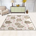 thumbnail image 3 of Non-Slip Polyester Rug 63x48in & 80x58in - Plush Memory Foam Floor Mat, Absorbent, Fade Resistant, Machine Washable for Living Room, Bedroom, Entryway，Cat Pattern, 3 of 7