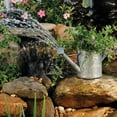 thumbnail image 2 of pond boss Metal Watering Can Pond Spitter & Planter - Silver, 2 of 3