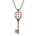 thumbnail image 1 of Japan Culture Map Brush Key Necklace Pendant Tray Embellished Chain, 1 of 3