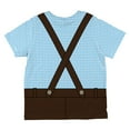 thumbnail image 2 of Oktoberfest Lederhosen Costume German Brown Suspenders All Over Toddler T Shirt Blue 4T, 2 of 2
