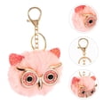 thumbnail image 3 of 2pcs Owl Ball Key Chain Key Ring Pendant Car Bag Ornament Creative Keychain, 3 of 3