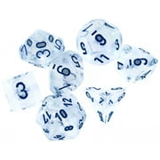 Chessex Manufacturing CHX27581 Cube Borealis Icicle Luminary Dice Light Blue - Set of 7