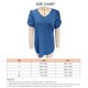 thumbnail image 1 of Blusa de verano Nikou con escote en V y mangas abullonadas para mujer, 1 of 3