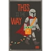 Star Wars: The Mandalorian - Mando Trick Or Treat Wall Poster, 14.725" x 22.375", Framed