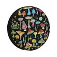 thumbnail image 2 of Balery Bright Mushrooms Tire Covers - Tough Tire Wheel Protector for Truck, SUV, Trailer, Camper, RV -16 inch, 2 of 8