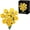 Yellow, variant on YOUEEFY Purple and Black Roses Bouquet Building Block Set 822 Pieces