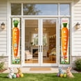 thumbnail image 1 of ddioayh Easter Door Banner 2PC Set Durable Easter Egg Bunny Decorations 30x180cm For Home Shop Party Decor, 1 of 6