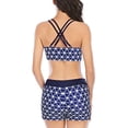 thumbnail image 3 of CONZONE Womens Bikini Sets With Shorts 2 Peice Swimsuits for Women High Waisted Graphic Lightweight Summer Beach Bathing Suits, 3 of 5