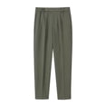 thumbnail image 4 of Men's Solid Colour Loose Straight Draped Casual Style Trousers Spring Summer Suit Trousers, 4 of 6