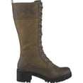 thumbnail image 2 of GC Shoes Womens Rook Faux Leather Tall Combat & Lace-up Boots, 2 of 5