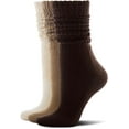 thumbnail image 7 of JIANFANG Slouch Socks for Women, 3 Pairs Soft Cotton Knee High Scrunch Tube Boot Socks, 7 of 7