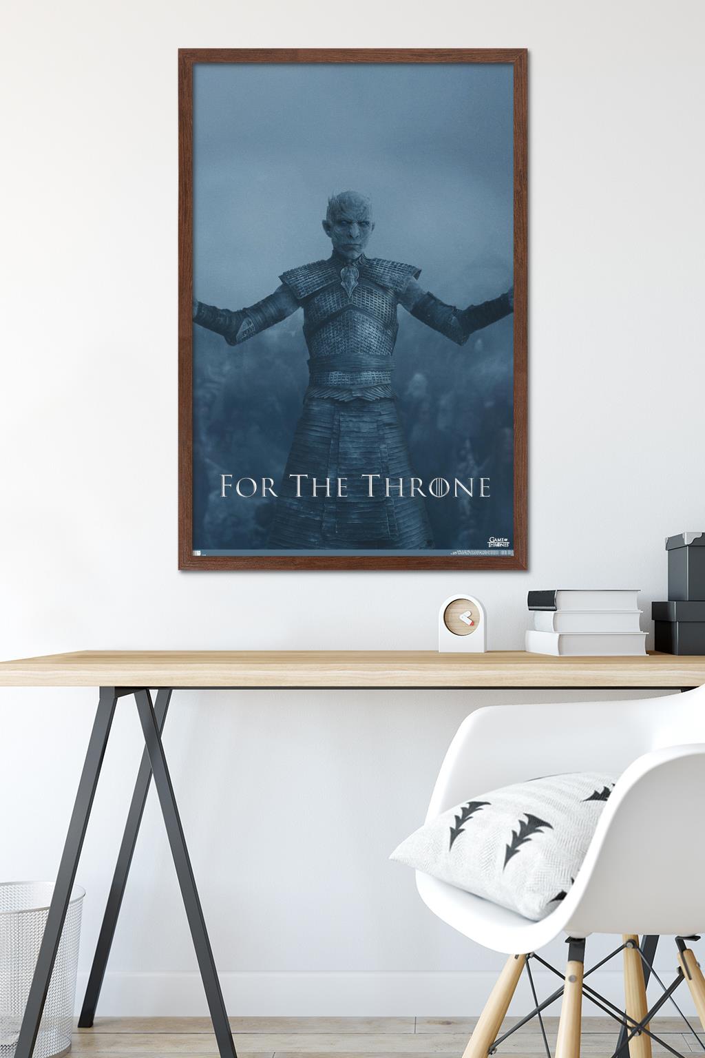 Game of Thrones - The Night King Wall Poster, 22.375" x 34", Framed
