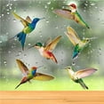 thumbnail image 3 of Youkk 6PCS Waterproof Self-adhesive Anti-Collision Window Clings Durable Decals Window Stickers Lightweight Cute Sticker Door Glass, 3 of 8