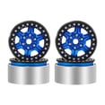 thumbnail image 3 of arctrm 4 Pcs Accessoires de Pneus de Moyeu de Roue de Voiture de Course Installation Facile Cadeaux 2 Pouces Dia Bleu, 3 of 10