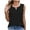 Black, variant on Timegard Tank Top for Women V Neck Chiffon Lightweight Ruched Loose Casual Summer Travel Tee Shirts