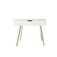 thumbnail image 1 of Modern Study, Office, Make-Up Desk with Storage and Mirror - White, 1 of 5