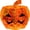 Orange, variant on Prismatic Iridescent Spooky Jack-O-Lantern, Halloween Prism Pumpkin Night Light, LED Iridescent Pumpkin Light, Light Up Pumpkin Ornament for Halloween Decorations, 8x8x6.7inch (Multicolor)
