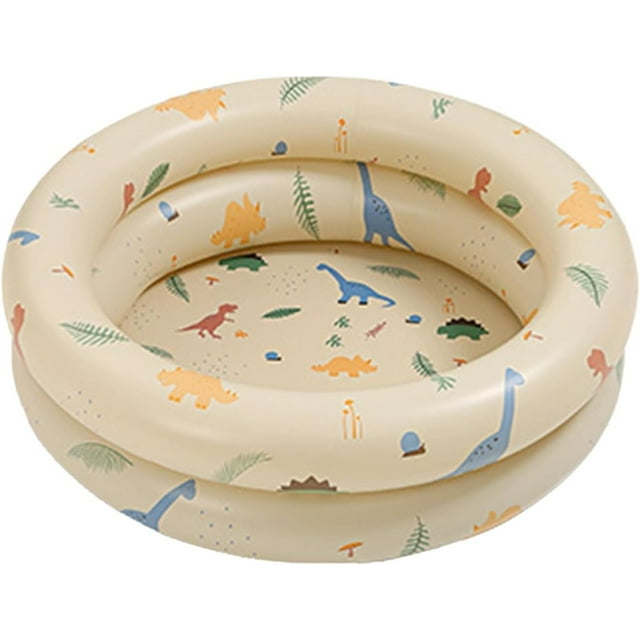 FANNGYX Retro Inflatable Pool, Thickened Heavy-Duty Design, Space-Saving Blue Swimming Pool for Outdoor & Indoor Use LG618-219