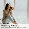 thumbnail image 2 of sasyxdc Arthome Blinds Privacy Window Film Static Cling  Sticker Removable No Glue UV Protection Heat Control Window Tint Vinyl for Living Room Home Office Frosted Stripe 60 x 400cm gtr, 2 of 7