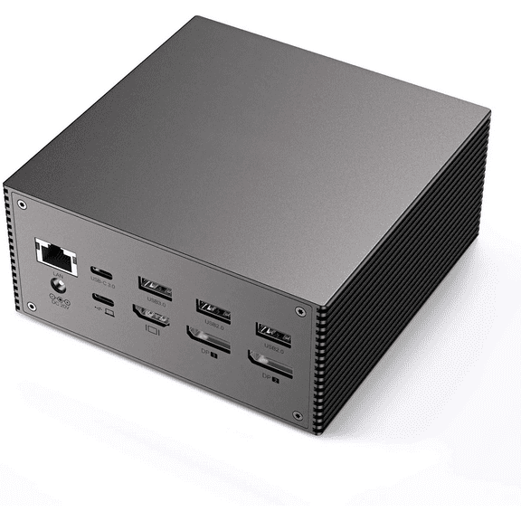 Universal USB-C 4K Triple Display Docking Station with Charging Support for MacBook Pro & Windows Type C Systems (2 4K DP, HDMI, 6 USB Ports, 60W USB PD),Extended Display for macOS