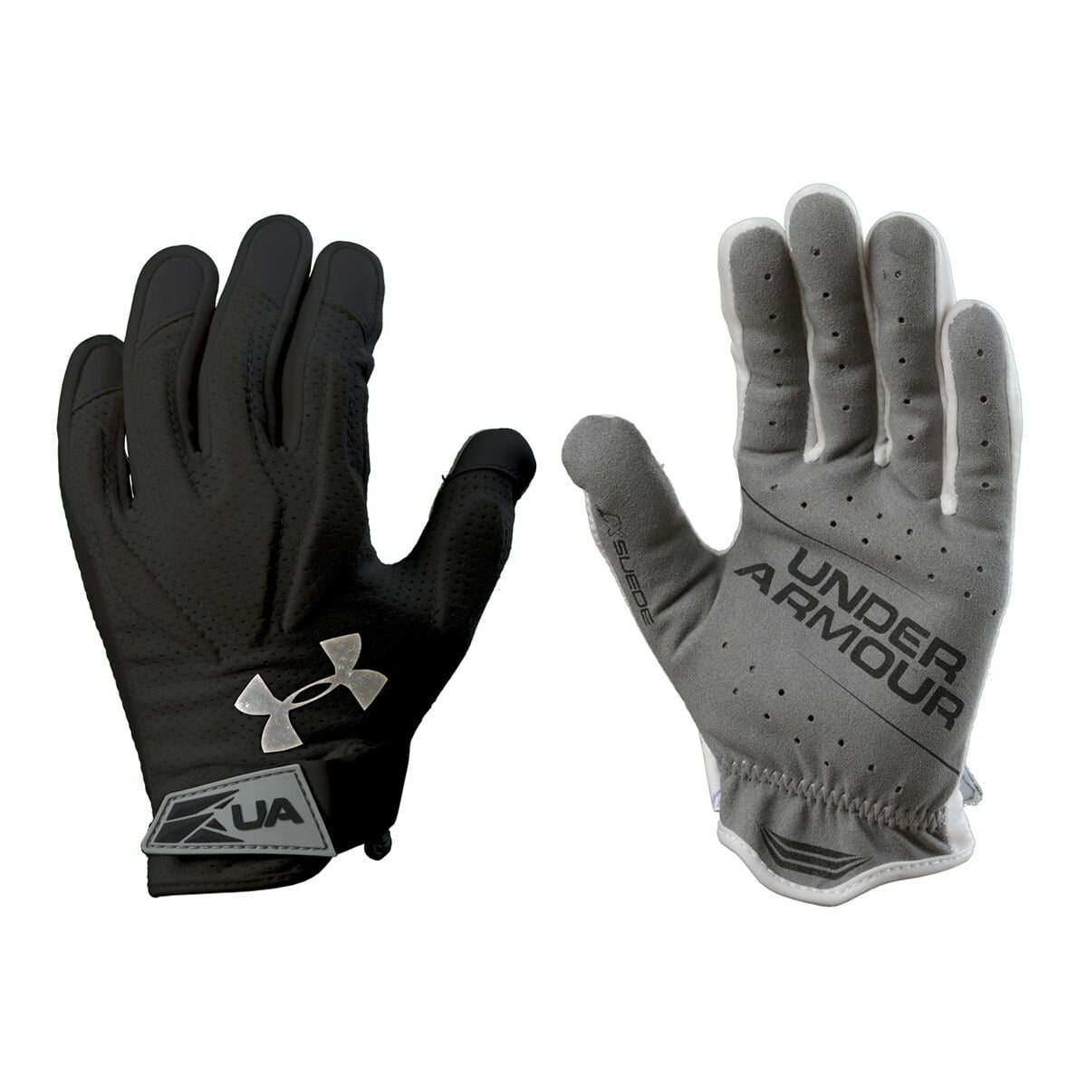 Under Armour Women's Black Ad Gray Illusion Lacrosse Gloves ILLGLW-BLK 