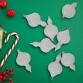 thumbnail image 2 of Northlight 8ct White Shatterproof Finial Christmas Ornaments, 4.75", 2 of 5