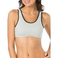 thumbnail image 6 of Fruit of the Loom Women's Racerback Style Cotton Sports Bra, 3-Pack, Style-9012, 6 of 7