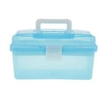 thumbnail image 2 of New Small Storage Bins With Lids MultiPurpose Handled Box With Dividers DIY Hobby Craft Storage Case Plastic Storage Containers for Organizing Stackable Clear Storage Boxes, 2 of 6