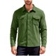 thumbnail image 2 of Ceisia Warm Fleece Mens Loose Fit Solid Color Button Down Shirt Jacket Gifts, 2 of 9
