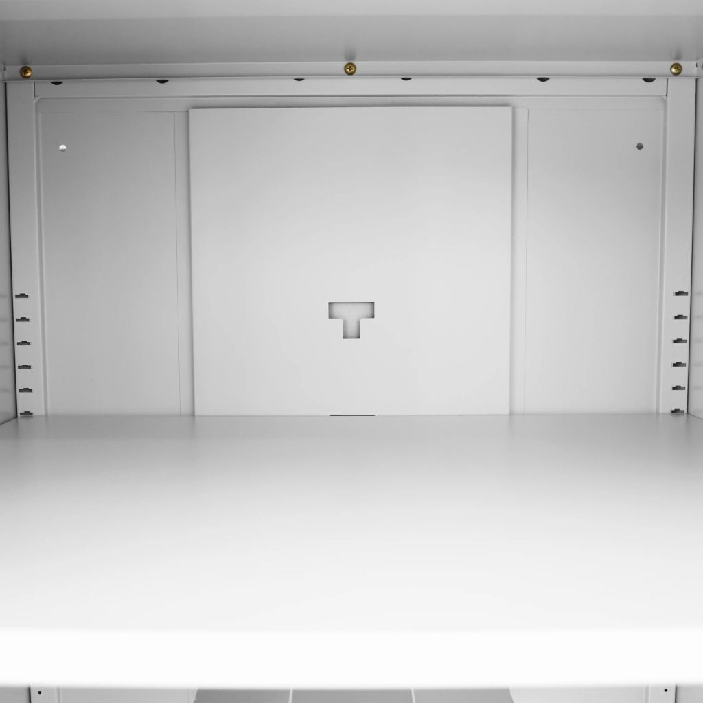 Kepooman Home Office Steel Storage Cabinet with Locker for Garage Pantry, Grey Kepooman Home Office Steel Storage Cabinet with Locker for Garage Pantry, Grey